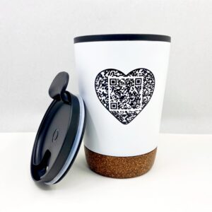 Becher To-Go mit täglicher Affirmation (weiss)