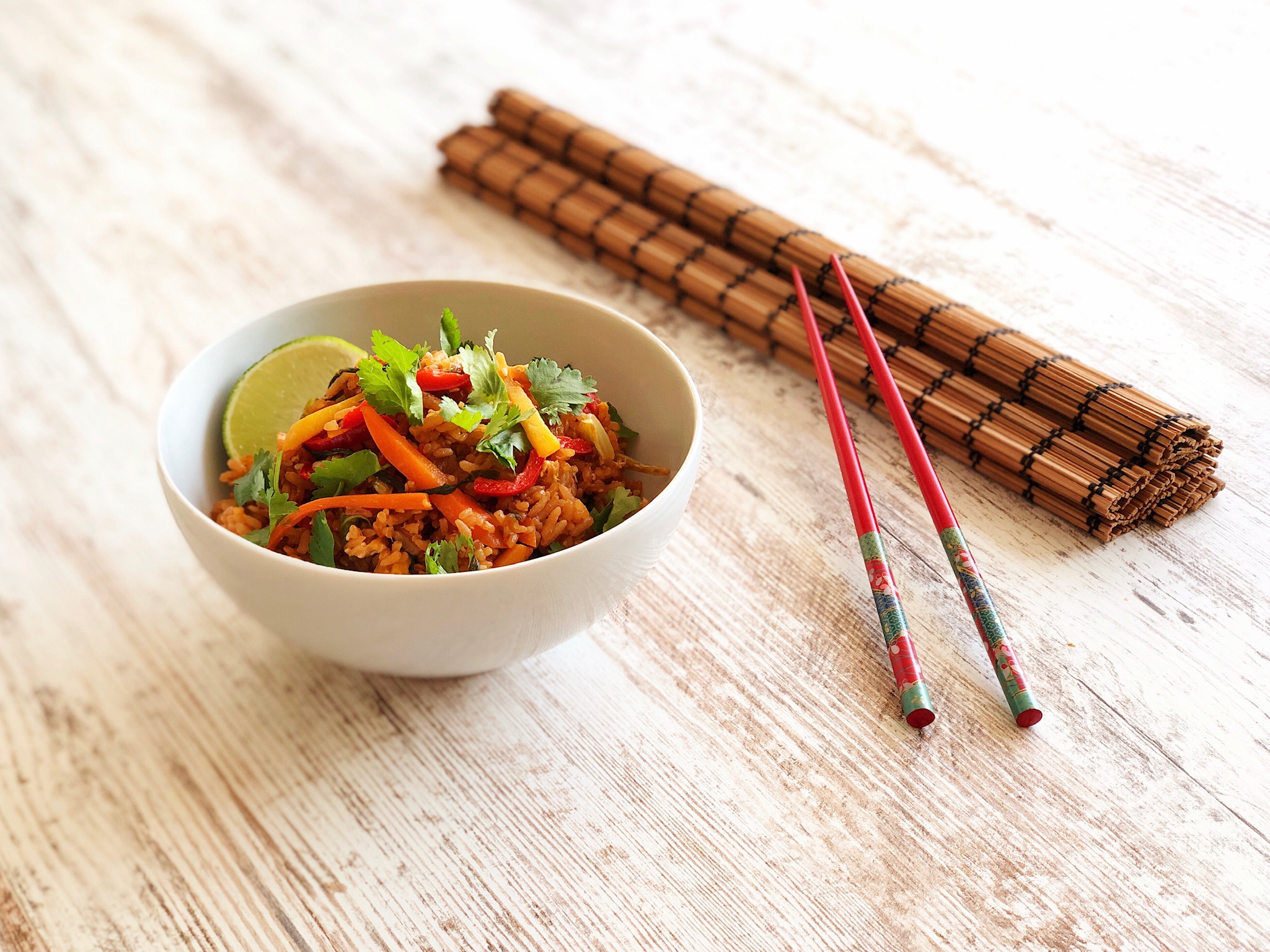 Asiatischer Gemüsereis