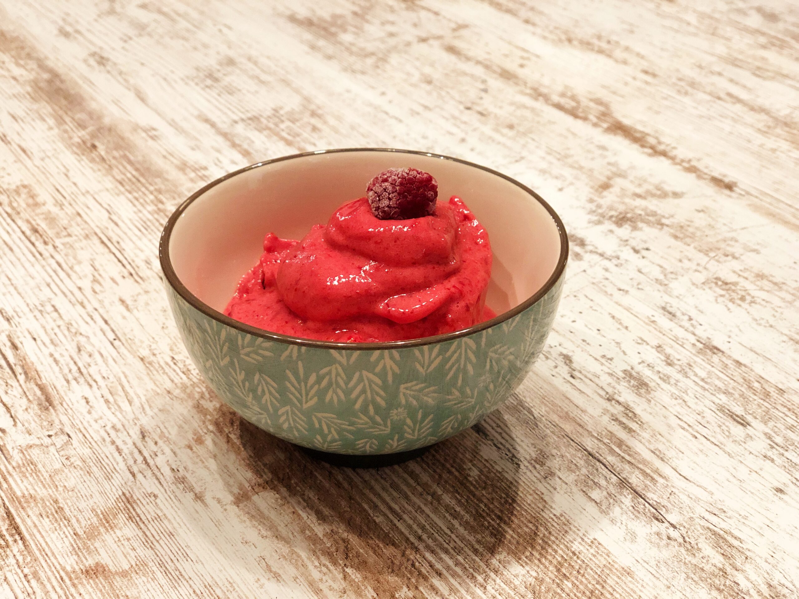 Himbeer-Bananen-Sorbet